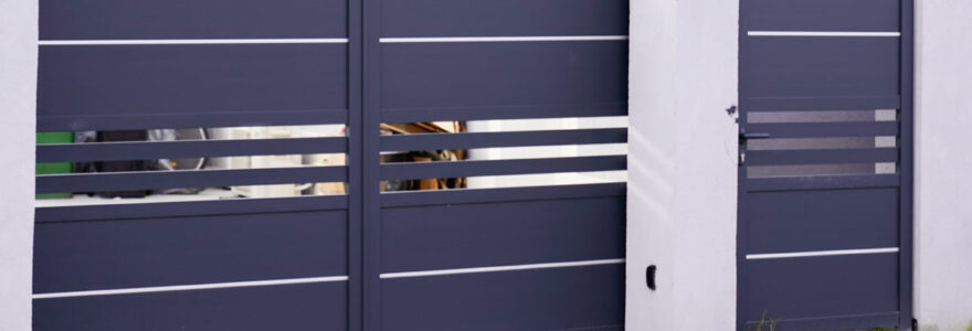 Le portillon en aluminium